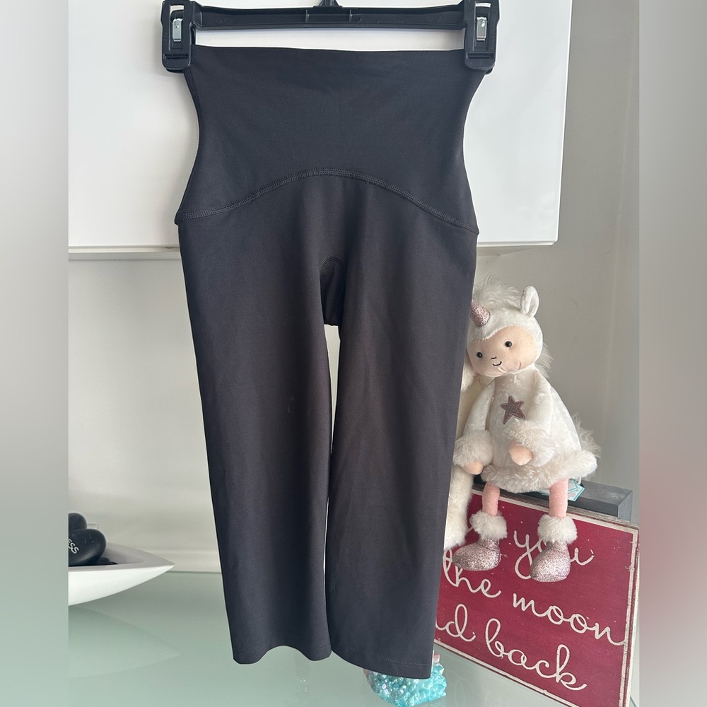 XS black SPANX crop leggings work 1x